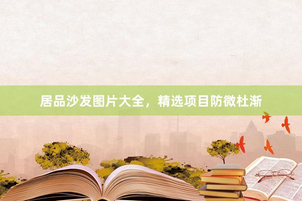 居品沙发图片大全，精选项目防微杜渐