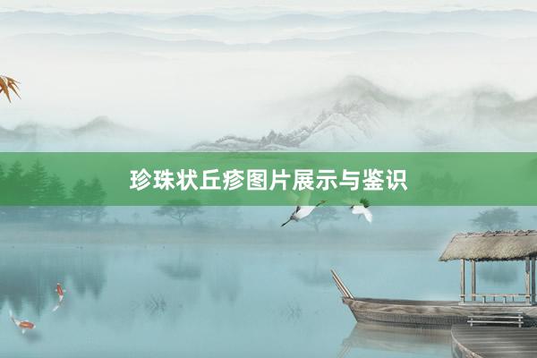 珍珠状丘疹图片展示与鉴识